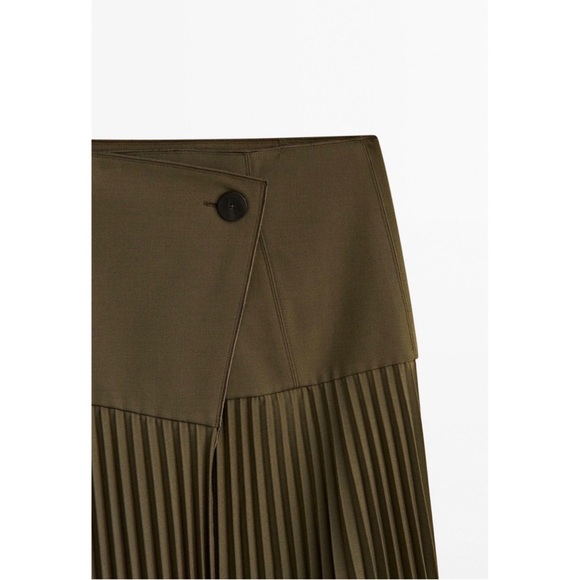Massimo Dutti Pleated Wrap Skirt - Picture 5 of 9